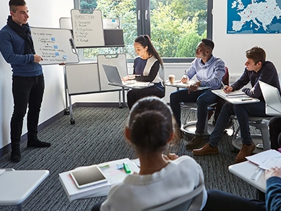 Classroom German language training for students planning overseas education with consultants in Coimbatore
