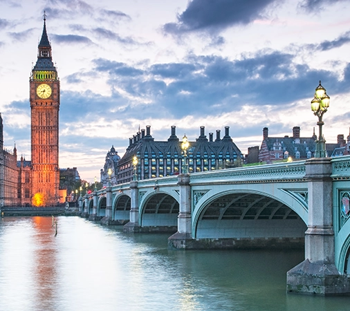 Big Ben and London city image showing UK study abroad consultancy services in Coimbatore